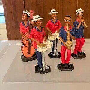 Jazz Figurines (Set of Five) Vintage! (c/x)